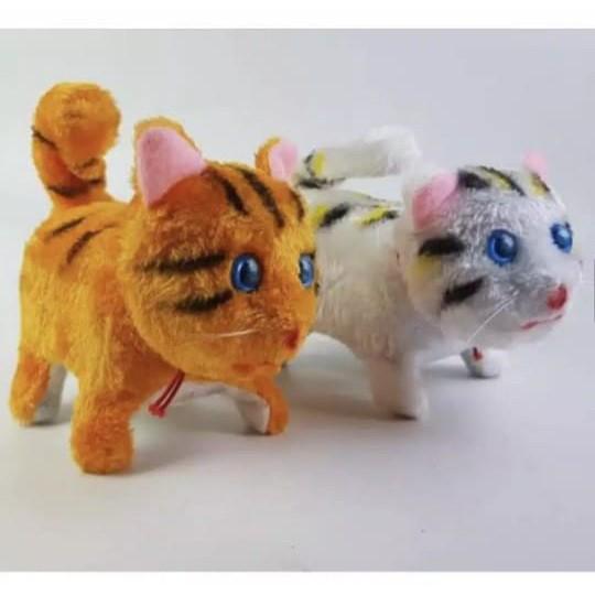 Mainan boneka kucing joget bisa maju mundur dan mainan boneka anjing robot mainan murah 0