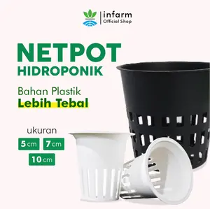 INFARM - Netpot Hidroponik Diameter 5,10cm, Mendukung Sirkulasi Akar Optimal Sistem NFT dan DFT