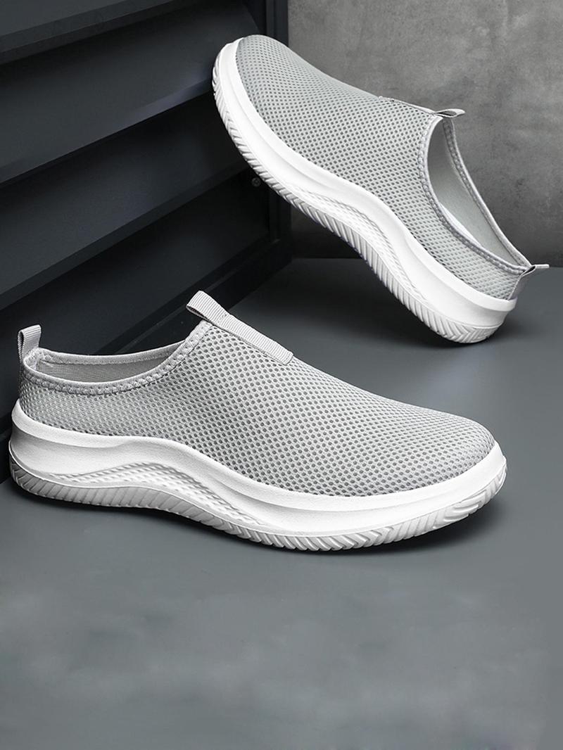 Product Introduction of Men's Mesh Breathable Lightweight Sneakers, Casual Comfortable Slip on Sports Running Shoes, Fashionable Sneakers for Daily Wear 7