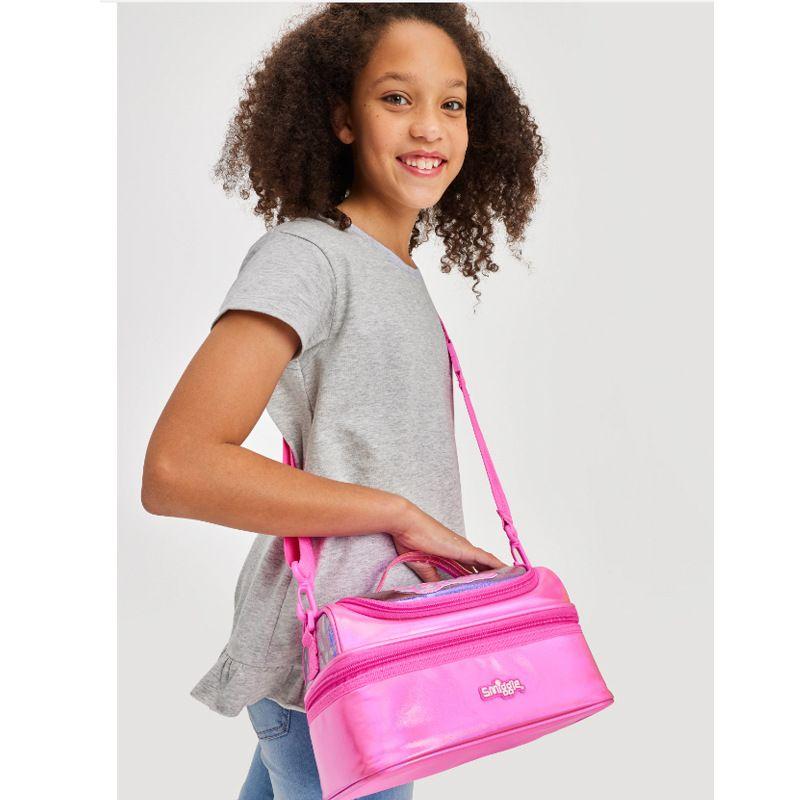 Product Introduction of Australian Smiggle Schoolbag Children's Pink Princess Barbie Pink Brutal Large Capacity Pencil Case Stationery Gift Bag Primary and Secondary School Student Backpack 16