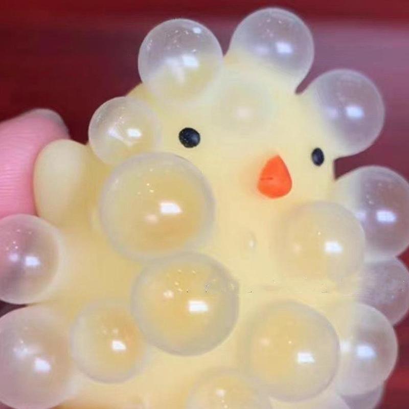 Cute Mini Chick Squeeze Toy Squeeze Bubbles Toys Fidget Toys Pinch Kneading Toy Stress Reliever Toys Kid Party Favor 4