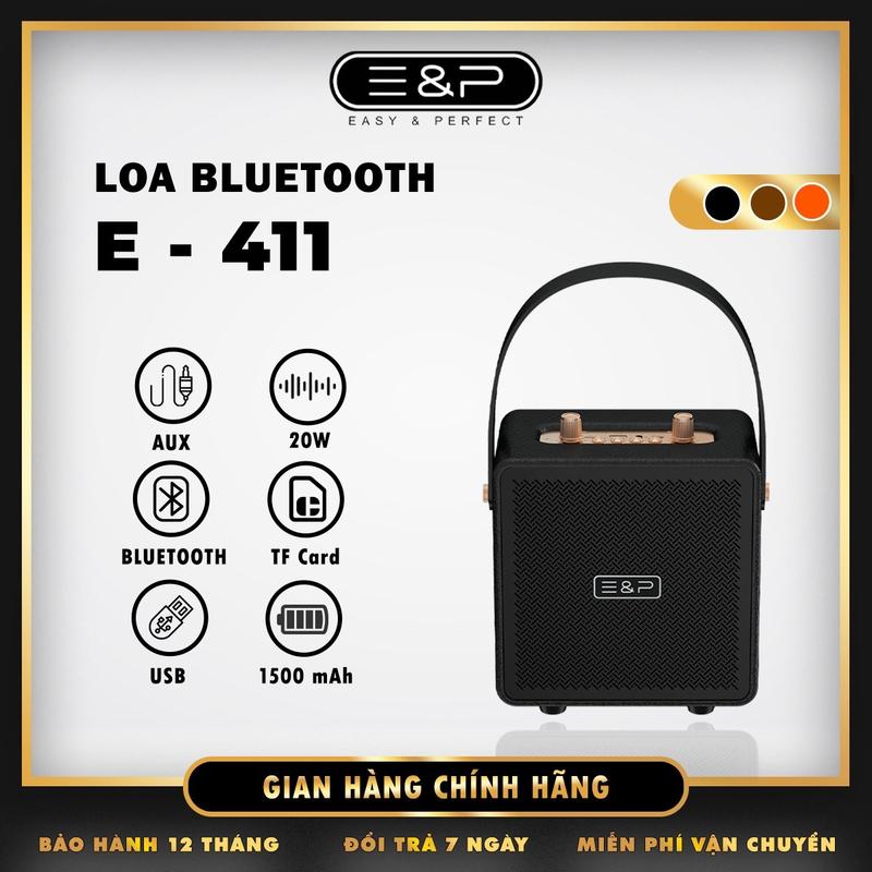 DEAL ENP Loa Bluetooth Nghe Nhạc E-411 Công Suất 15W Nghe Nhạc Cực Hay Âm Thanh Lớn Sống Động Pin Trâu Chính Hãng BH 12 Tháng Củ Loa