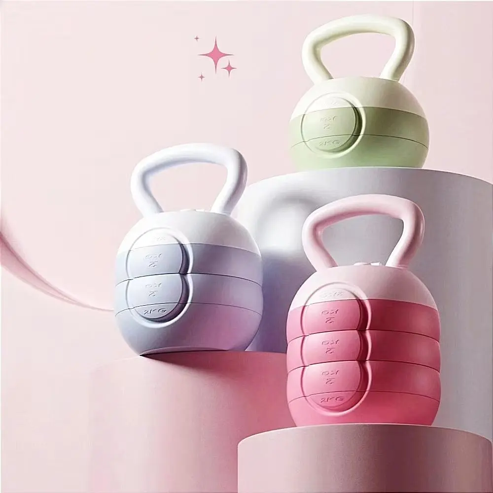 Adjustable Kettle Bell, 2-10KG/4.41-22.05lb Weight Training Dumbbell, Home Fitness Training Equipment for Women & Men