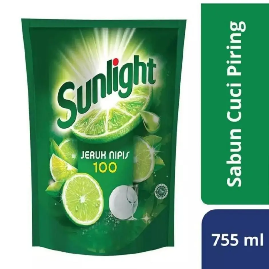 Sunlight Sabun Cuci Piring Jeruk Nipis Refill 755ml