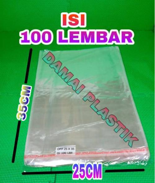 Isi:100pcs UKURAN:25X35 28x35 Plastik Opp Lem Opp kemasan Packing Atasan Opp Blouse bening plastik Sandal 0
