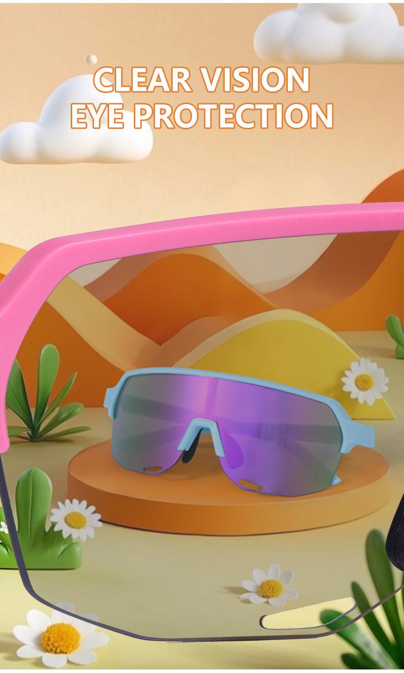 Product Introduction of SCVCN Fashion Kids Sports Glasses Anti-fall, Anti-slip, Anti-ultraviolet, Cycling, Skateboarding, Running, Baseball Sunglasses 7