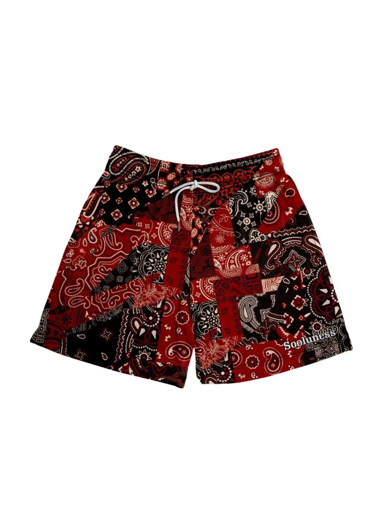 Women's Ethnic Pattern Pocket Drawstring Waist Shorts, Casual Comfy Breathable Shorts for Daily Wear, Ladies Bottoms for All Seasons
