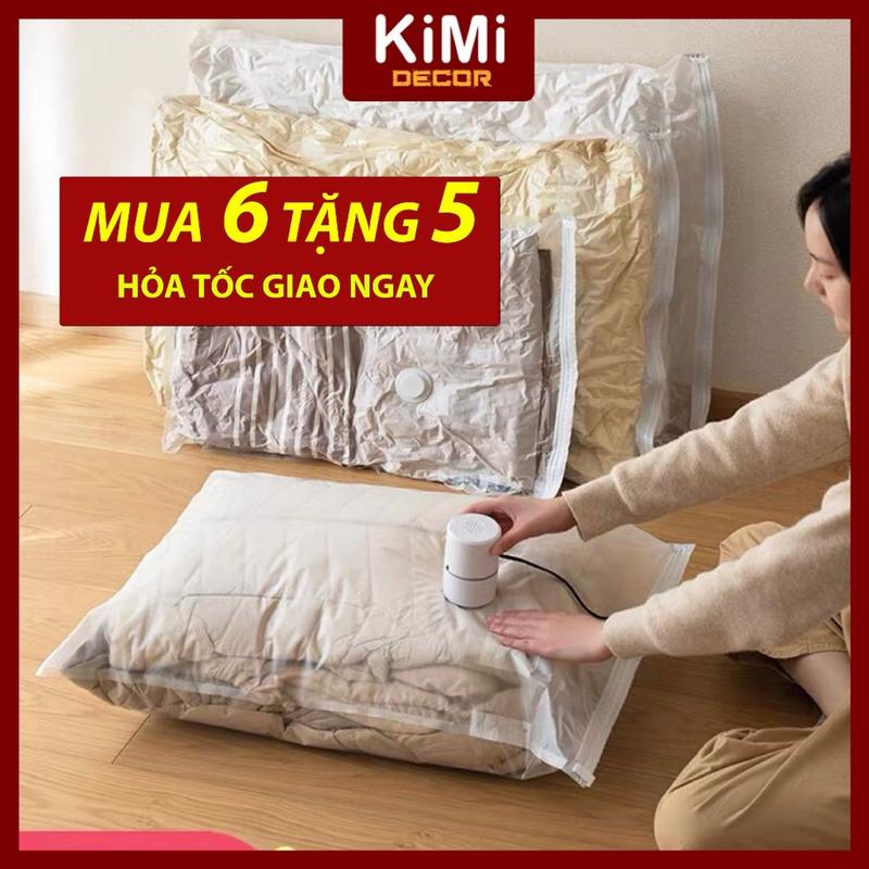 Túi Hút Chân Không - Máy Hút Chân Không Chăn Gối, Quần Áo, Gấu Bông, Topper Dày…