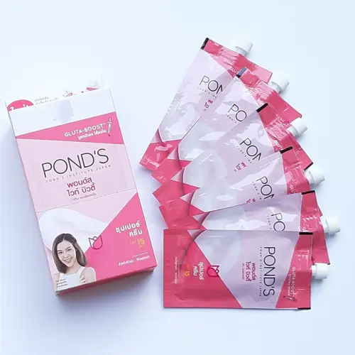 Hộp 6 gói Kem Pond Tone Up Dưỡng Trắng Da Mịn Màng Skincare Nữ