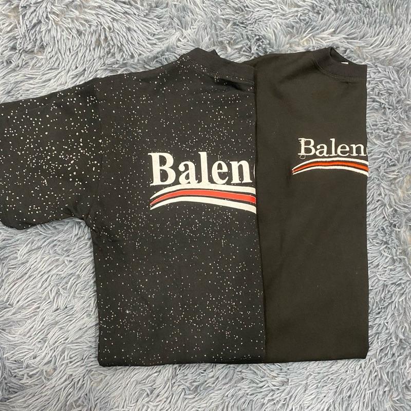 Áo phông balen nam nữ chất cotton co giãn 1