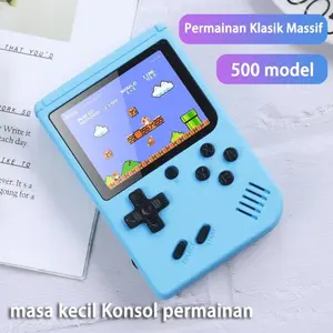 Gameboy Retro 500 in 1 Games Mini Portabel 400 in 1 SUPRIME Red Series Console Games 1 PLAYER / 2 PLAYER Gamepad Gamepad