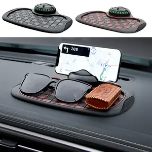 1PCS Pemegang Ponsel Mobil Alas Anti-Slip Mat Multifungsi Navigasi Tempat Mobil Nomor Parkir Dasbor Organizer
