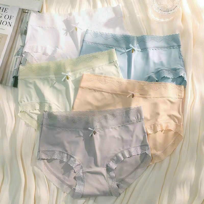 [ 133] Combo Quần Lót Nữ Su Lụa Lạnh Phối Ren Cao Cấp Kèm Ảnh Thật choice Women