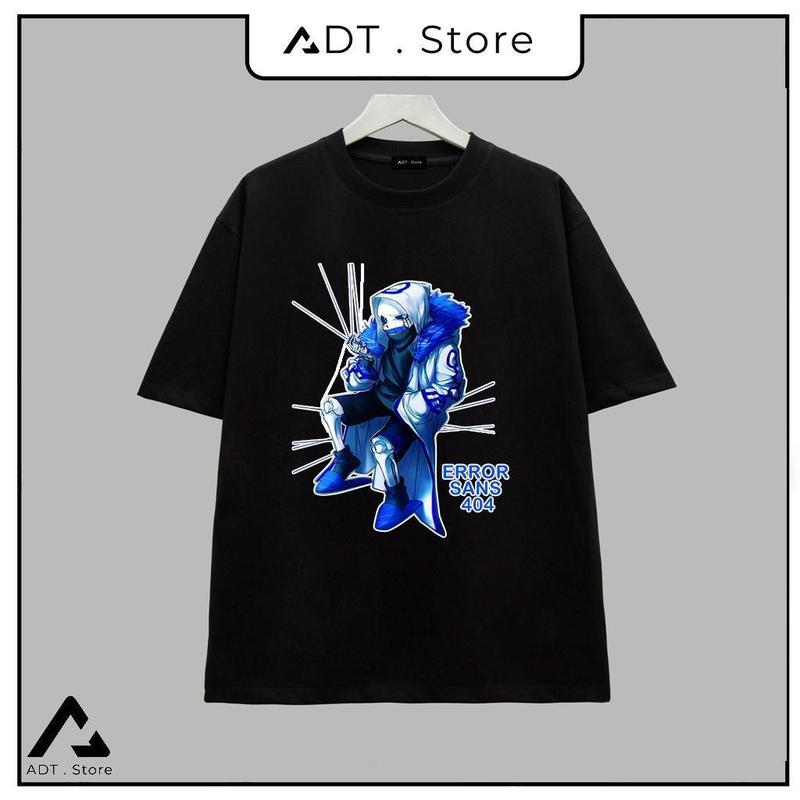 BST Áo thun Game Sans - Undertale Mới - Sans 404 - Sans 505 - Sans 606 áo thun đen in hình có size Trẻ em 2
