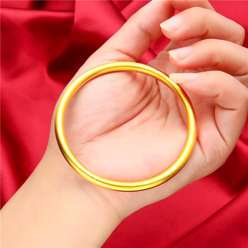 Vòng Tay Hoa Sen, Mạ Vàng Placer, Dành Cho Phụ Nữ, Mạ Vàng 916, Phụ Kiện Thời Trang, Mạ Vàng 24K, Vòng Tay Vàng Thời Trang Bangkok 4