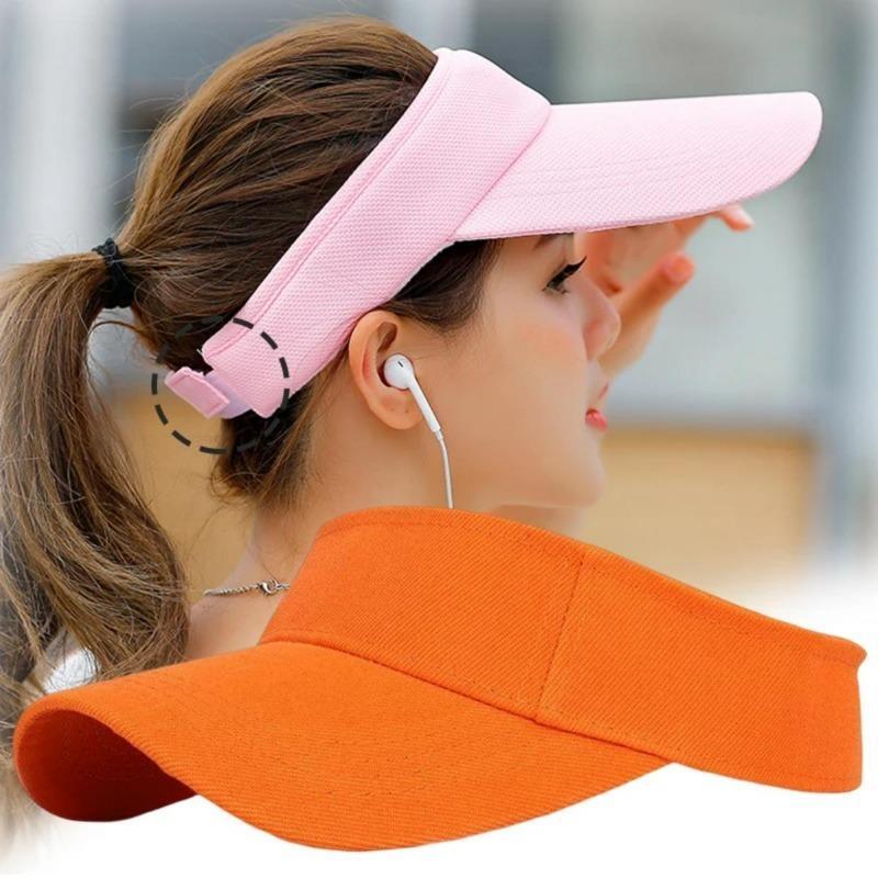 Sun Hat Women Baseball Cap Summer White Sun-Proof Caps Empty Top Visors Seaside Outdoor Sport Tennis Golf Hat 1