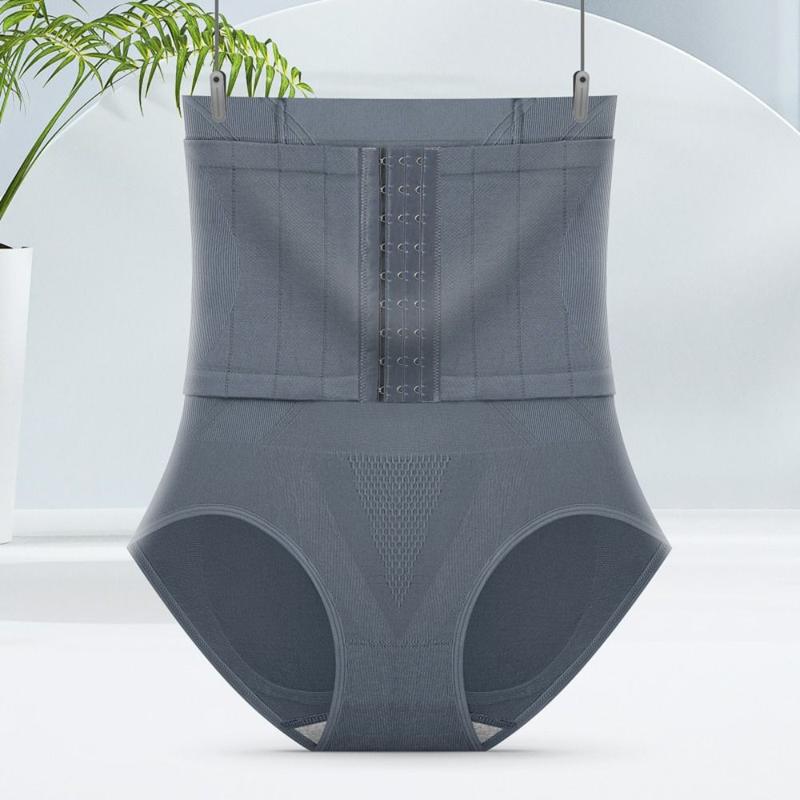 Product Introduction of Lingerie High Waist Postpartum Body Shapers Waist Trainer Belly Contracting Buckle Shapers Underpants Briefs Seamless Underwear Daily 12