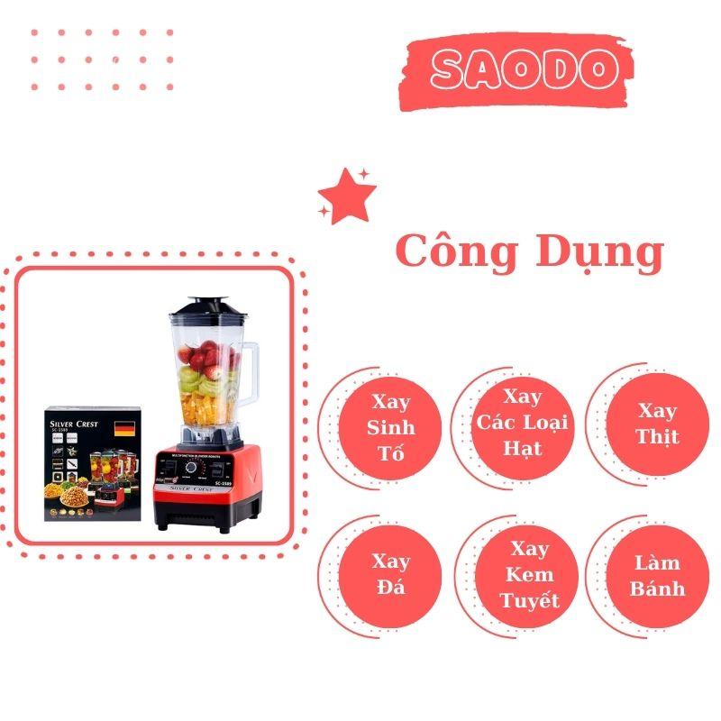 Máy xay sinh tố công nghiệp say sinh tố xay thịt đa năng SAODO MXSTCN0035 3