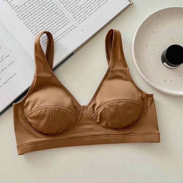 Áo bra cotton không gọng đệm mỏng thoáng mát 4