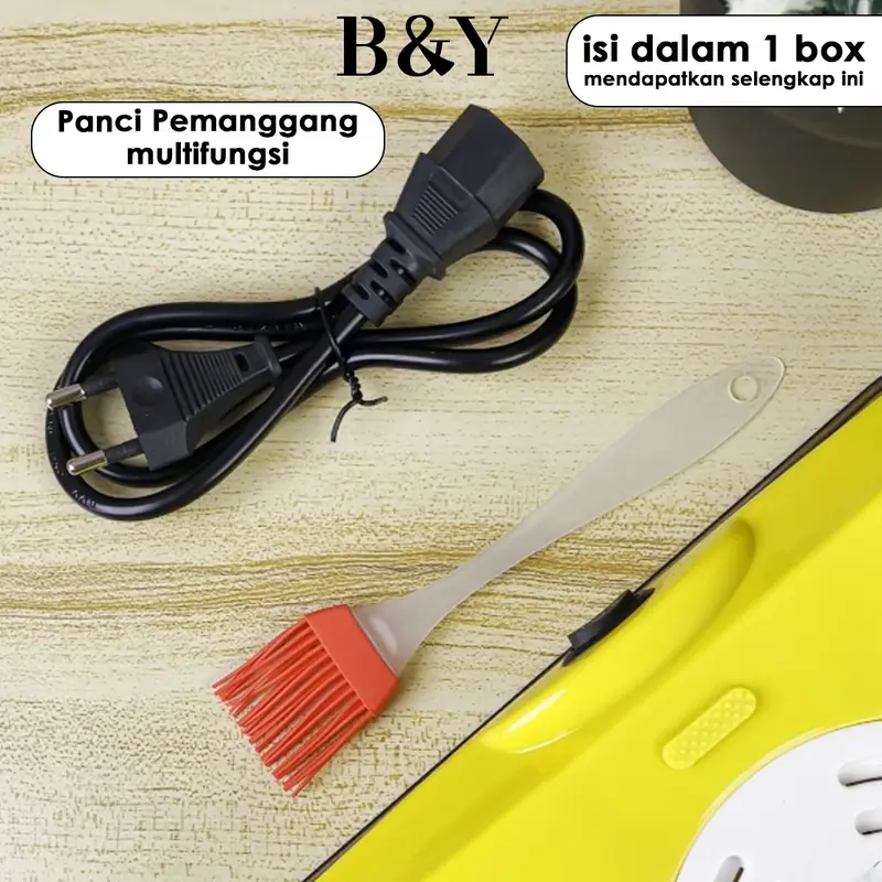 Panci Panggangan Multifungsi / BBQ Grill Electric / Anti lengket Ukuran 26cm dan 30cm 4