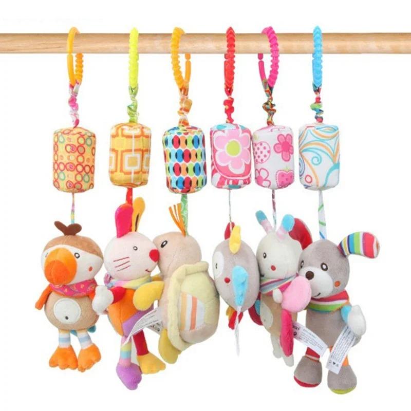 Product Introduction of Baby Sensory Hanging Rattles Soft Learning Toy Plush Animals Stroller Infant Car Bed Crib with Teether for Bebe Babies Toddlers 3