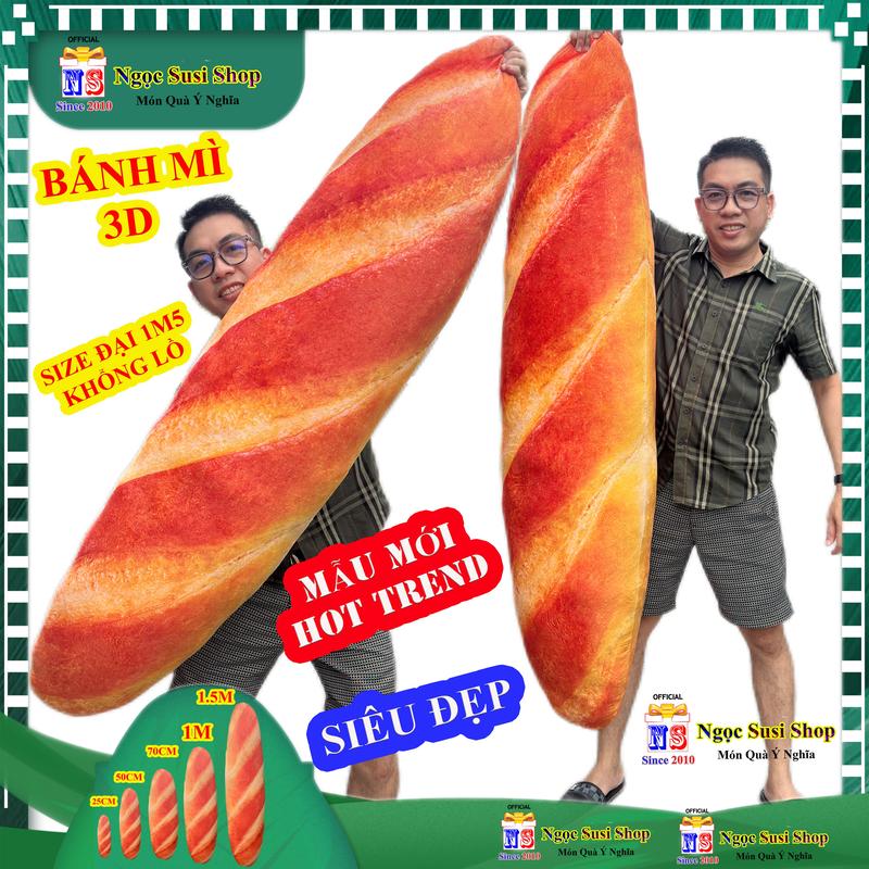 [ẢNH THẬT] THÚ BÔNG BÁNH MÌ 3D RẤT MỀM MỊN SIÊU DÀI KHỔNG LỒ ÔM NGỦ - GỐI ÔM HÌNH BÁNH MÌ GIAO RẤT NHANH [NGỌC SUSI] Thú Nhồi Bông Toy Đồ Chơi Phát Nhạc