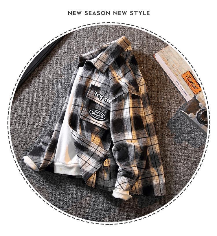 Product Introduction of Áo Sơ Mi Kẻ Sọc Cotton, Cho Bé Trai, Phong Cách Hàn Quốc, Trẻ Em Trung Bình Và Lớn, Thích Hợp Cho Mùa Xuân Và Mùa Thu, Hàng Mới Về 2024, Áo Dài Tay, Quần Áo Mùa Xuân 5