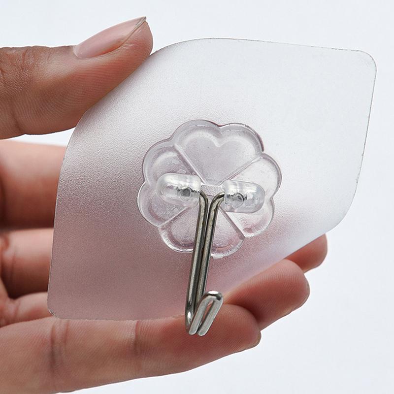 Product Introduction of Móc Tự Dính Bằng Thép Không Gỉ Trong Suốt, 10 Cái, Mạnh Mẽ, Móc Treo Chìa Khóa, Cho Nhà Bếp Và Phòng Tắm, Đa Năng, Thích Hợp Cho Cửa Và Tường, Đa Năng 23