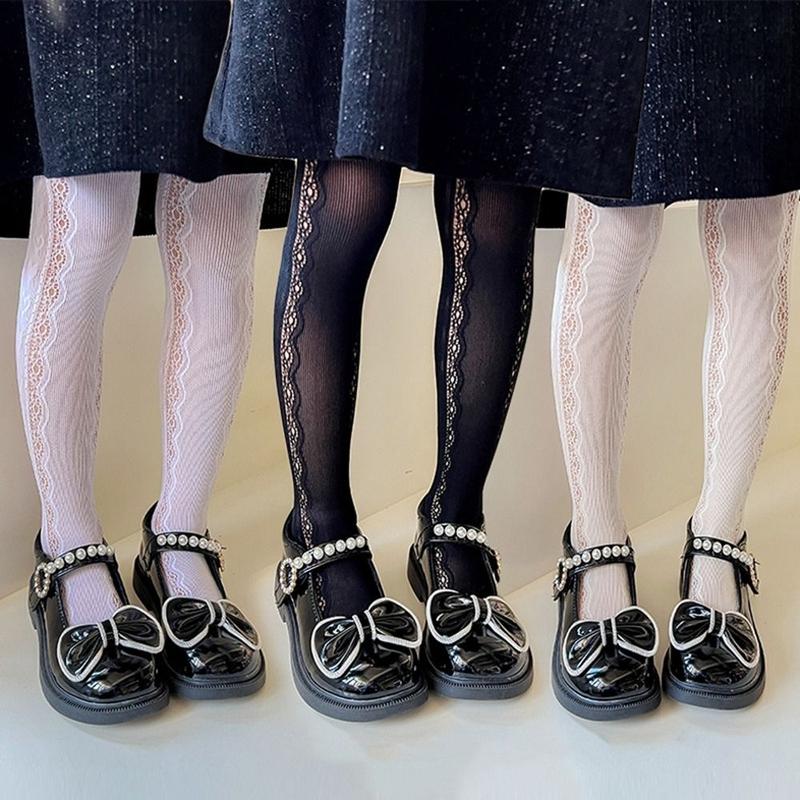 Product Introduction of New Nylon Mesh Pantyhose Girl Gift Elasticity Children's Tights Fashion Summer Socks Children 11