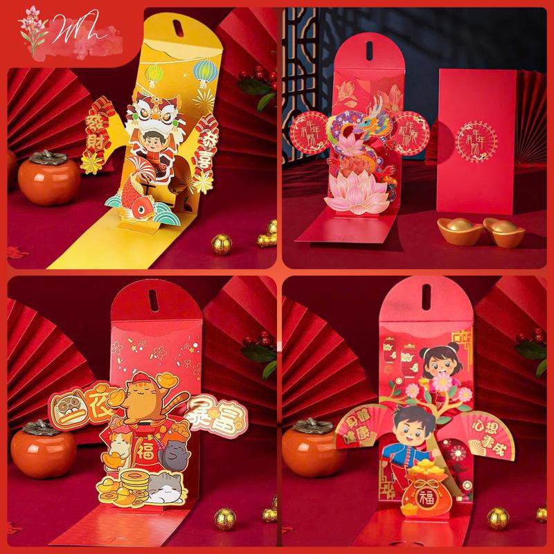 [2025] Bao lì xì 3D hoạ tiết nổi năm mới, lì xì tết, chúc sinh nhật, mừng cưới đa dạng, giấy cao cấp, loại chất lượng, in sắc nét Ất Tỵ 2025