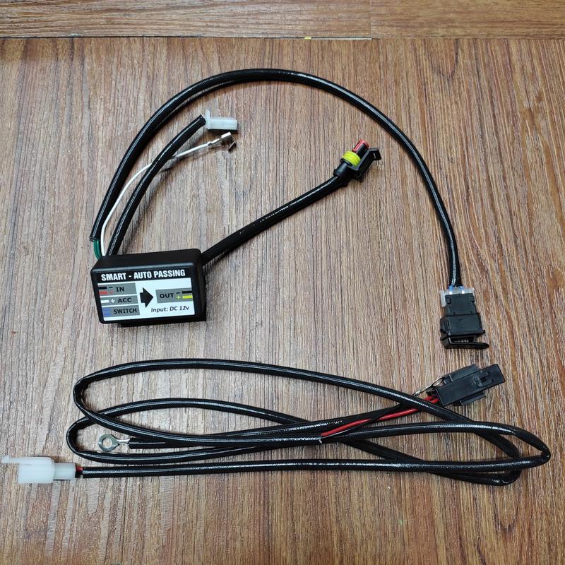 [VG54] Mạch Auto Passing bấm sẵn dây + mạch cầu chì dùng cho đèn trợ sáng L4x gắn xe số côn tay ,tay ga