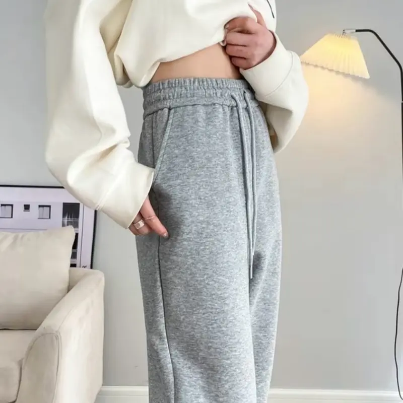 [ Nỉ Lót Lông ]Quần Chất Nỉ Lót Lông Dày Ấm Mặc Mùa Đông nhà Minh Hiếu Nữ Women Pants 6