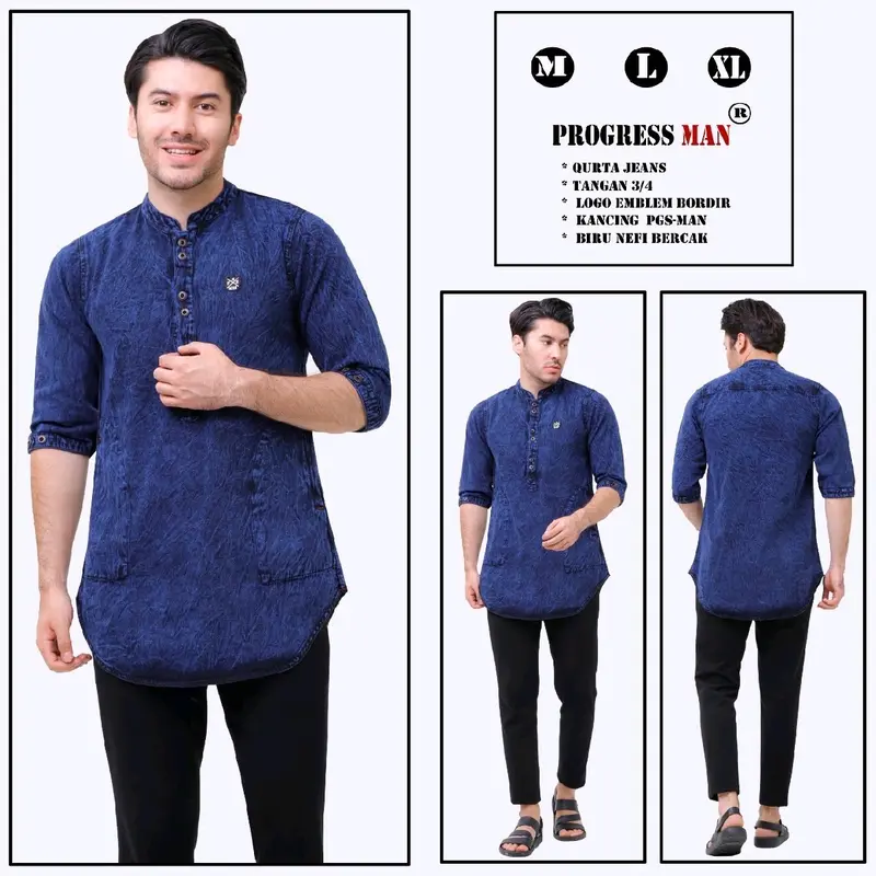 Baju Koko Jeans Prograsman Original 1