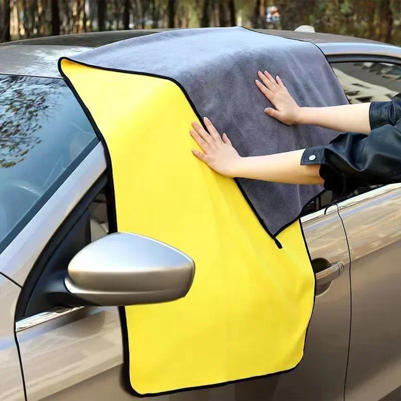 30x30/60CM Auto Car Wash Microfiber Towel Car Cleaning Drying Cloth Hemming Cars Care Cloth Detailing Cars Wash Towel For Toyota 4
