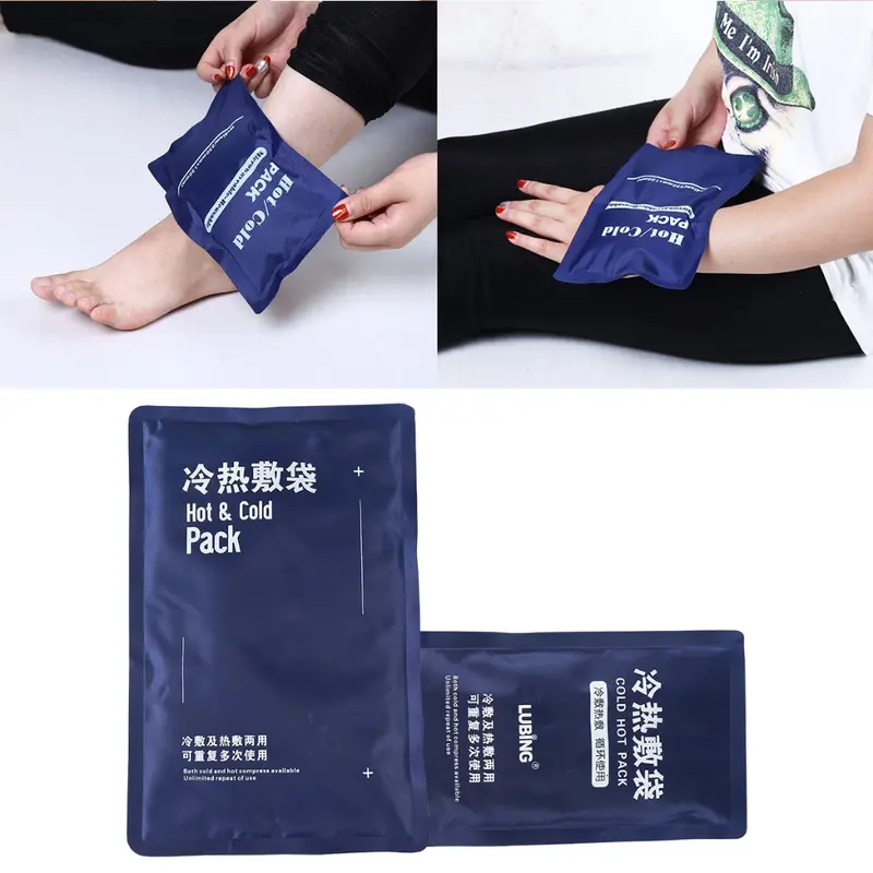 250/500g kantong es profesional perjalanan luar ruangan portabel Hot and cold gel Untuk menghilangkan cedera olahraga 6