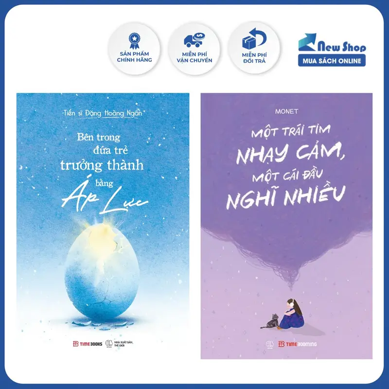 Sách Tâm Lý - Combo Bên Trong Đứa Trẻ Trưởng Thành Bằng Áp Lực + Một Trái Tim Nhạy Cảm, Một Cái Đầu Nghĩ Nhiều (Bộ 2 Cuốn) - AZ 0