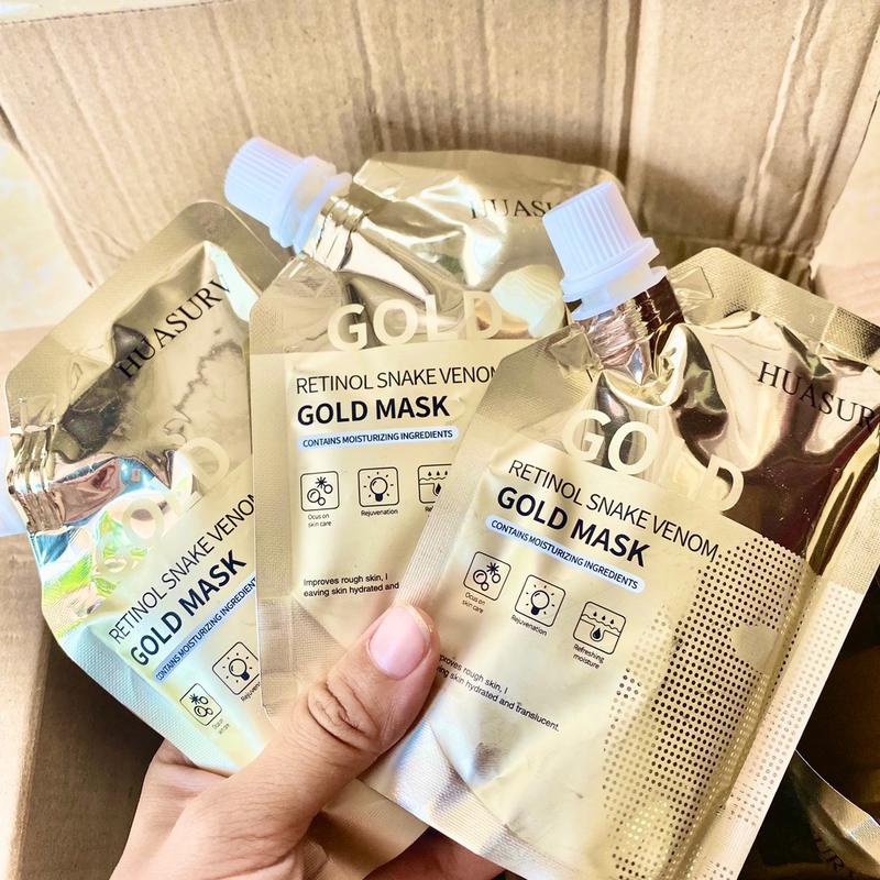 Mặt Nạ Vàng 24k HUASURV 100g- Dưỡng trắng Da Mặt Unisex