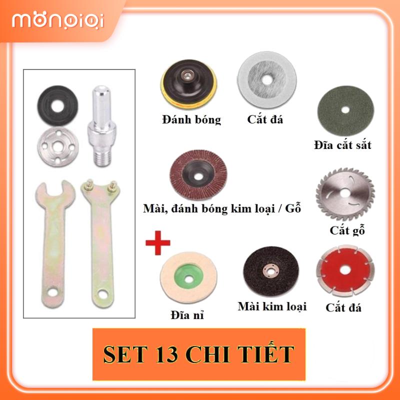 [Chỉ có phụ kiện] Bộ 5 thanh nối máy khoan điện + Bộ 8 chi tiết cắt mài Phụ kiện máy mài và cắt, chuyểnBộ Chuyển Đổi Máy Khoan Thành Máy Cưa Mài Cắt   Đầu Chuyển Cưa Gắn Máy Khoan