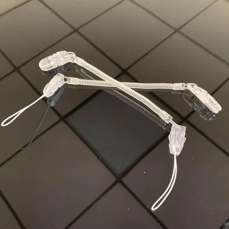 Product Introduction of 2pcs Toddlers Kids Pacifiers Leashes Clips Soother Holder Retractable Elastic Baby Pacifier Chain Dummy Clip Nipple Holder Nipples 7