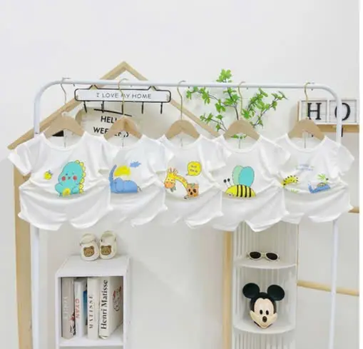 [A212 Mềm, Mát] Bộ Cộc Trắng Thun Lạnh Minky Moom Chất Vải Mềm Mát Thấm Hút Mồ Hôi 1