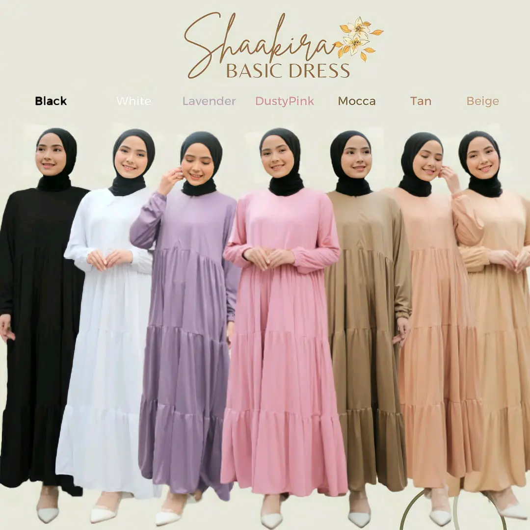 Shaakira Basic Dress Muslimah Sy