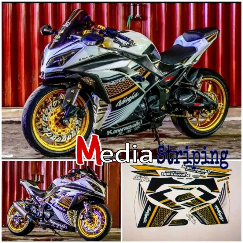 sticker Striping montor NINJA 250fi livery ninja