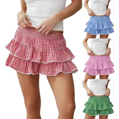 Flannel white skirt best sale