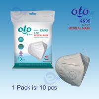 Gambar OTO Masker KN95 MEDICAL Mask 5-Ply Earloop Face 5 lapis isi 10 pcs dari OTO Adult Diapers Kota Administrasi Jakarta Utara 4 Tokopedia