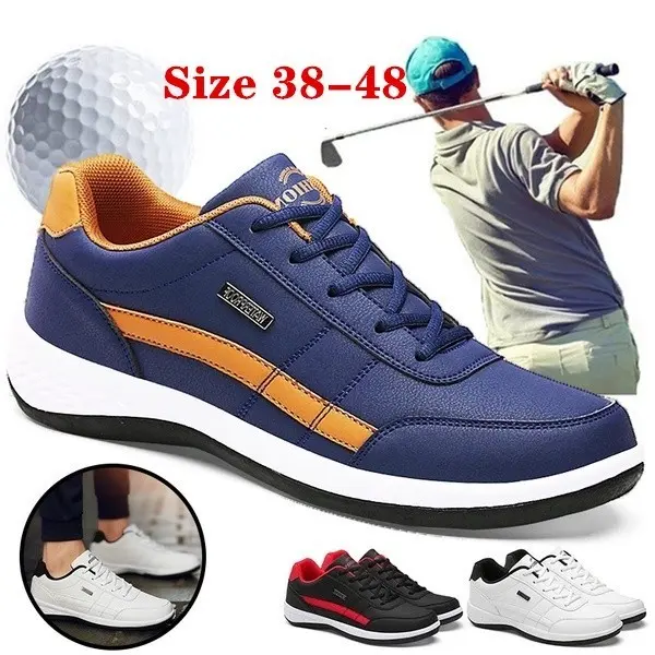 Ready Stock Golf Shoes Lightweight Men's Casual Sports Shoes Golf Breathable Waterproof Anti-slip Shoes Golf Shoes