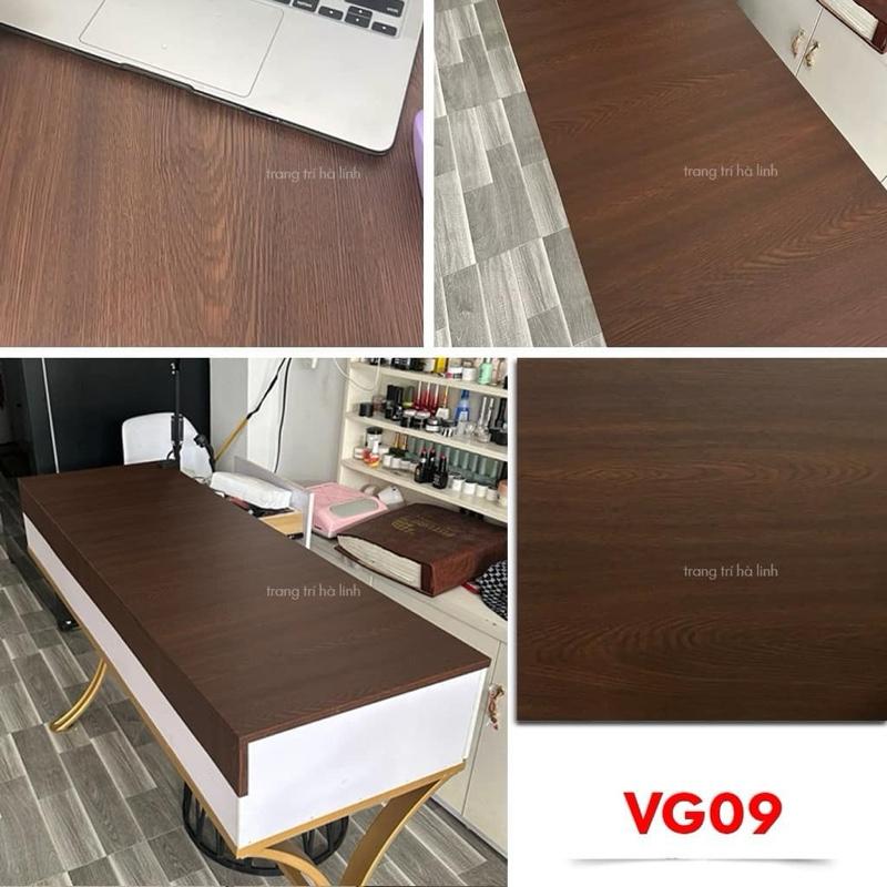 Giấy Decal Vân Gỗ dán bàn học, dán tủ kệ, dán tường chống nước, decor làm mới đồ dùng