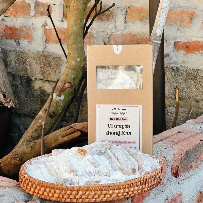 Hoiuc1997- Kẹo Chè Lam Bà Làm Chuẩn Vị Xưa ít Lạc Vị Truyền Thống Gạo Nếp Nương & Mật Mía Hương Vị Cũ Thưởng Thức Truyền Thống