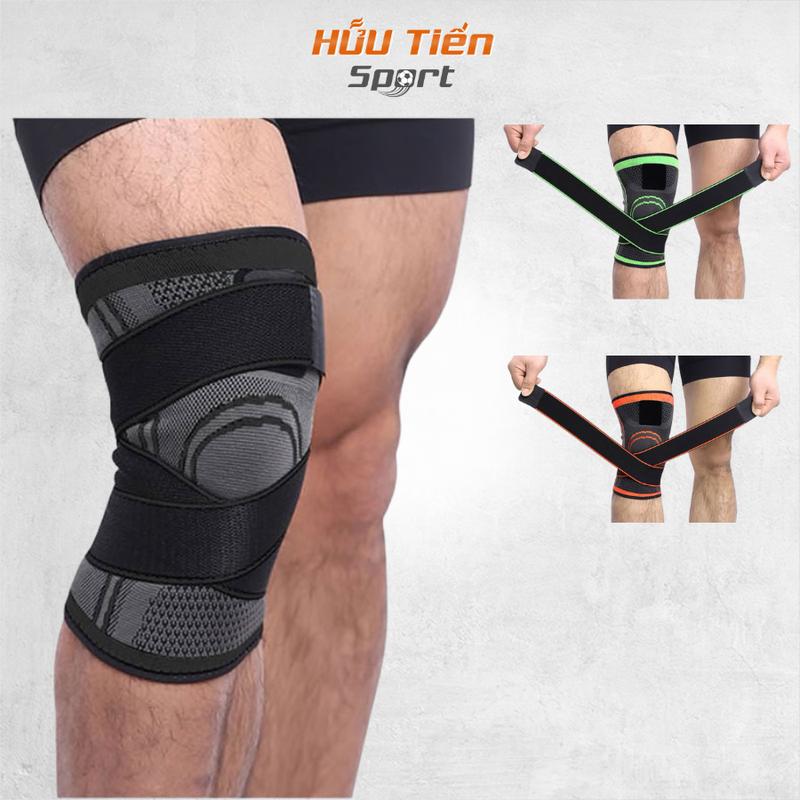 Bảo Vệ Đầu Gối, Đai Quấn Băng Bó Gối Thoáng Khí Có Đai Cuốn Aolikes AL7720 Chơi Thể Thao Tập Gym Cầu Lông Đá Banh Sport