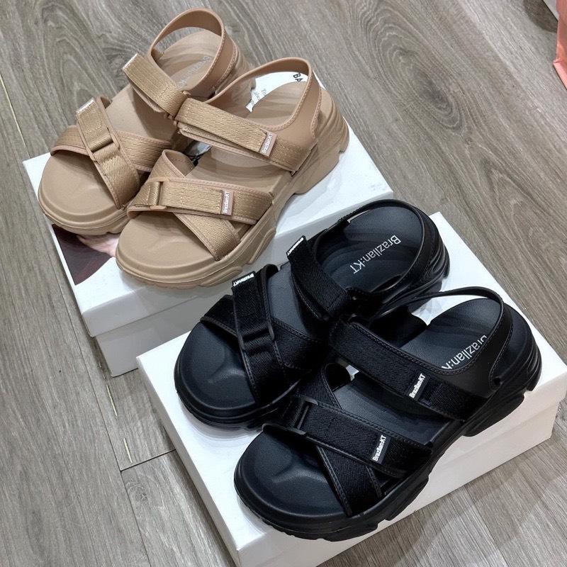 Dép Sandal quai hậu nữ quai chéo đế cao 5cm kiểu dáng trẻ trung năng động DéP Shoes