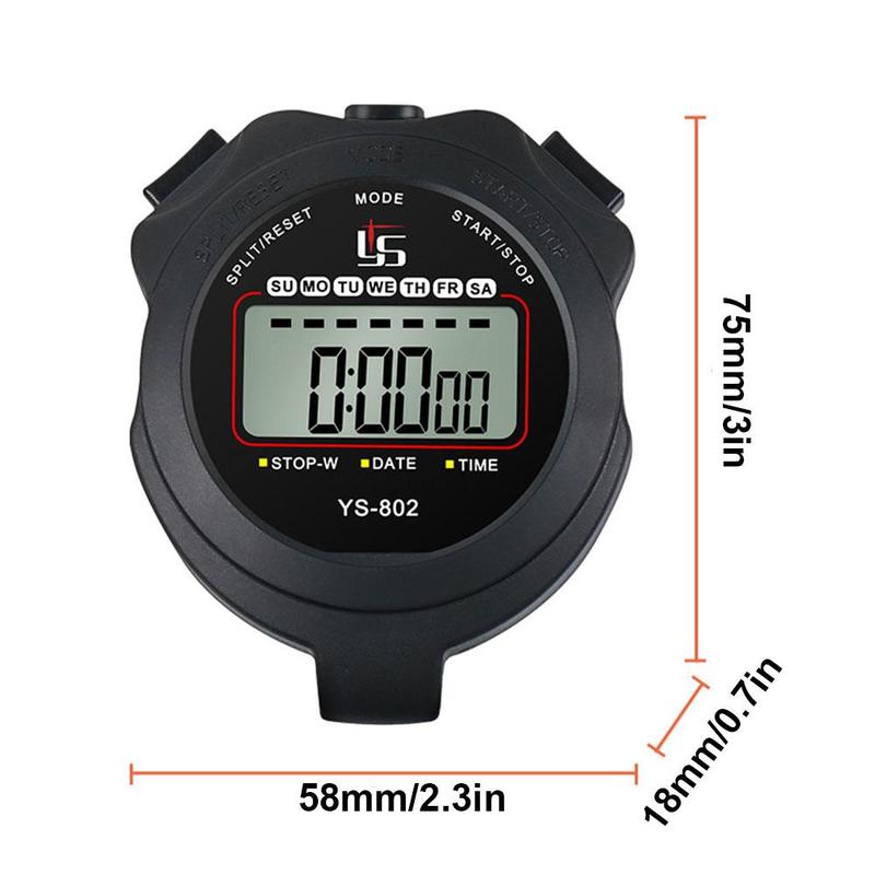 Product Introduction of Digital Stopwatch Sports Alarm Clock Running Timer And Code Referee Track Table Fitness W9E6 19
